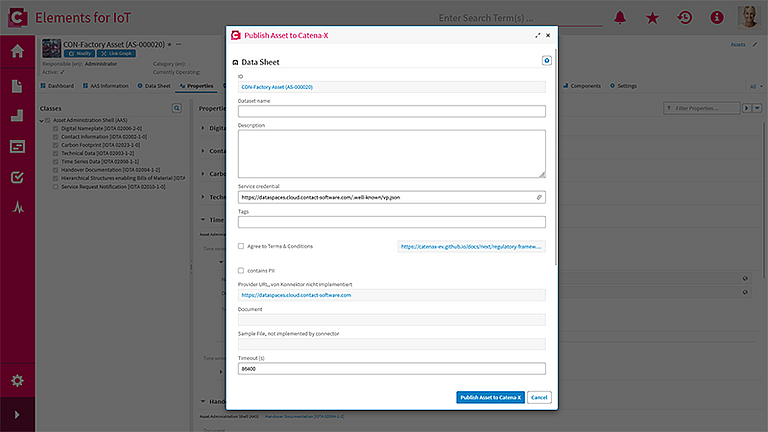 CONTACT Elements uses the AAS for seamless integration into data rooms. 