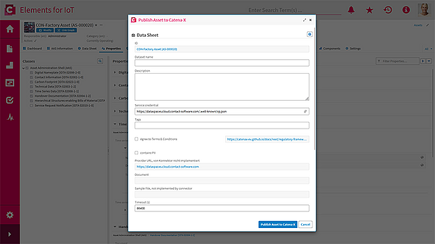 CONTACT Elements uses the AAS for seamless integration into data rooms. 