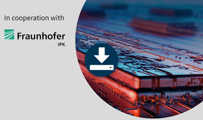Text, Download Icon, Logo Fraunhofer IPK, Platine