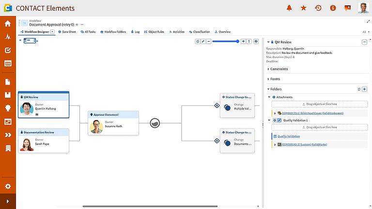 Workflow Designer CONTACT Elements