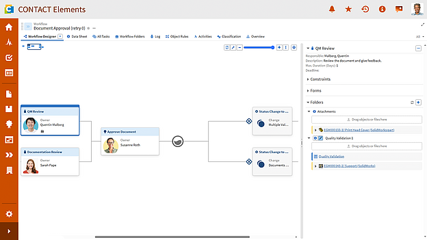 Workflow Designer CONTACT Elements
