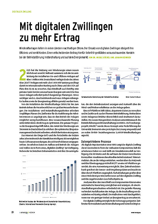 Vorschaubild des Fachartikels "Mit digitalen Zwillingen zu mehr Ertrag".