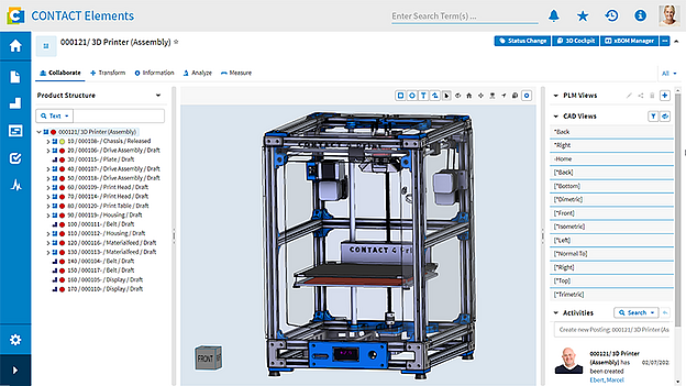 3D Cockpit in CONTACT Elements 3D Visualization