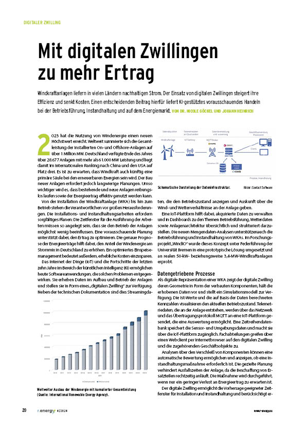 Vorschaubild des Fachartikels "Mit digitalen Zwillingen zu mehr Ertrag".