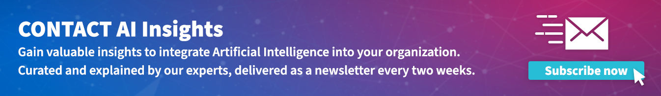 Option to subscribe to the AI Insights newsletter